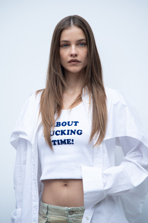Barbara Palvin attending the Stella Mc Cartney Womenswear Spring-Summer 2025 show as part of Paris Fashion Week, in Paris, France on September 30, 2024. Photo by Aurore Marechal/ABACAPRESS.COM