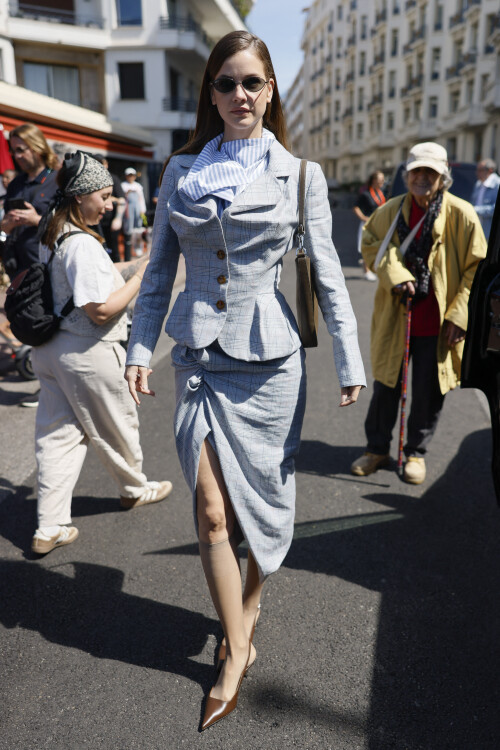 Barbara Palvin is spotted at Hotel Martinez ahead the 78th annual Cannes Film Festival on May 21, 2025 in Cannes, France. Photo by Marco Piovanotto/ABACAPRESS.COM