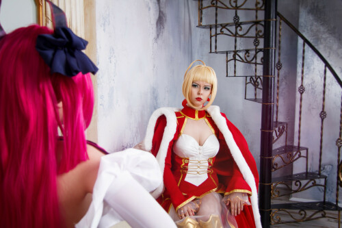 02 saber nero and lancer bathory by disharmonica d9ht9si