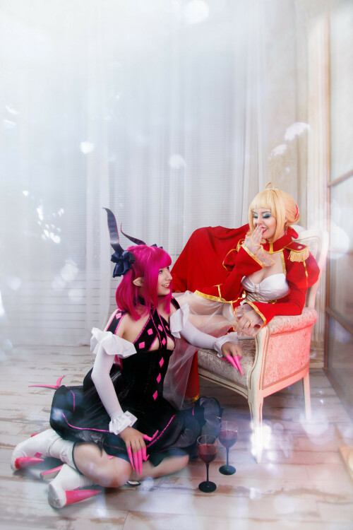 04 saber nero and lancer bathory by disharmonica d9hta1b