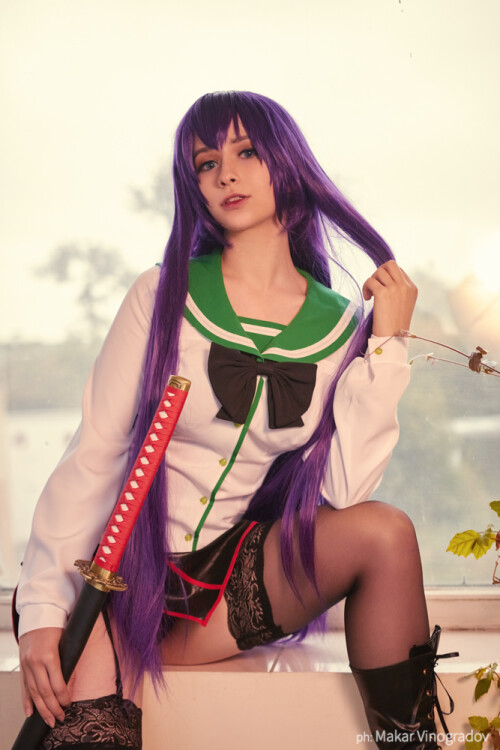 05 highschool of the dead rei and saeko cosplay by disharmonica dbzz2bu