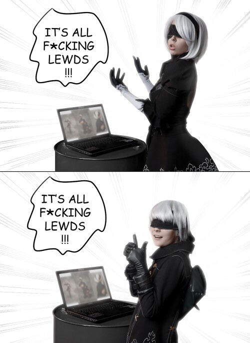 09 nier automata 2b and 9s cosplay by disharmonica dci8k48