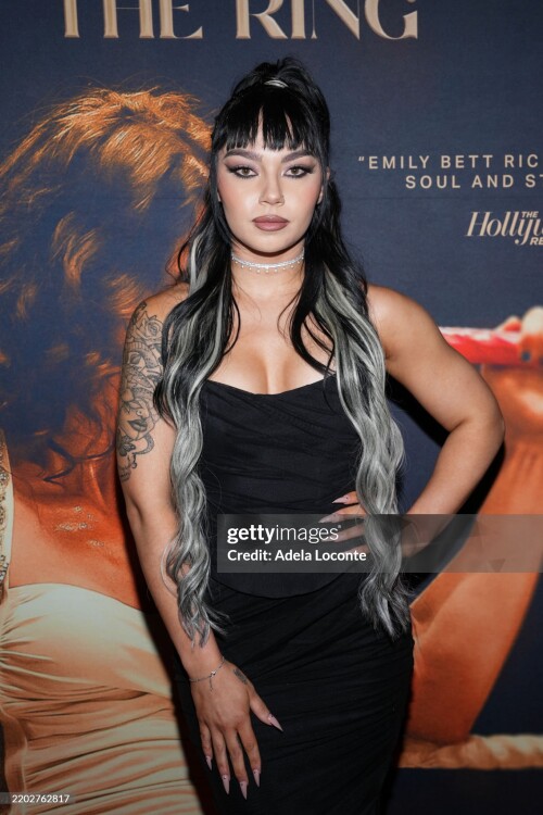 Skye Blue at the "Queen of the Ring" New York Premiere held at AMC Lincoln Square 13 on March 04, 2025 in New York, New York. (Photo by Adela Loconte/Variety via Getty Images)