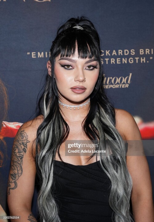 Skye Blue at the "Queen of the Ring" New York Premiere held at AMC Lincoln Square 13 on March 04, 2025 in New York, New York. (Photo by Adela Loconte/Variety via Getty Images)