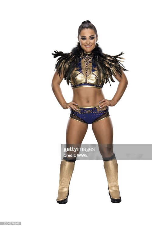 CORPUS CHRISTI, TEXAS- JUNE 17: (EDITOR'S NOTE: Image has been retouched.) WWE Superstar Lyra Valkyria poses for photos on June 17, 2024 in Corpus Christi, Texas.  (Photo by Scott Brinegar/WWE via Getty Images)