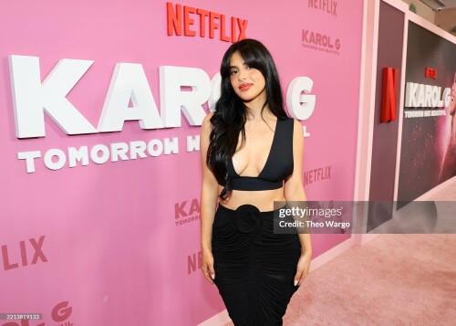 NEW YORK, NEW YORK - MAY 06: Maria Taktouk attends Karol G's New Netflix Documentary Takes Over Manhattan with a Special Screening at The Whitby Hotel on May 06, 2025 in New York City. (Photo by Theo Wargo/Getty Images for Netflix)