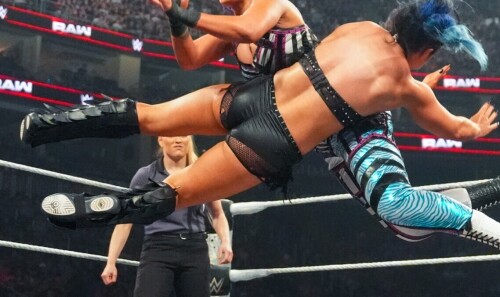 PITTSBURGH, PENNSYLVANIA - JUNE 30: <<enter caption here>> during Monday Night RAW at PPG PAINTS Arena on June 30, 2025 in Pittsburgh, Pennsylvania.  (Photo by <<Photographer>>/WWE)