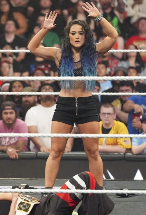 PROVIDENCE, RHODE ISLAND - JULY 7: <<enter caption here>> during Monday Night RAW at Amica Mutual Pavillion on July 7, 2025 in Providence, Rhode Island.  (Photo by <<Photographer>>/WWE)