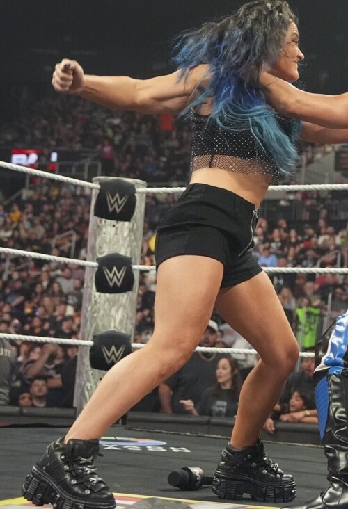 PROVIDENCE, RHODE ISLAND - JULY 7: <<enter caption here>> during Monday Night RAW at Amica Mutual Pavillion on July 7, 2025 in Providence, Rhode Island.  (Photo by <<Photographer>>/WWE)