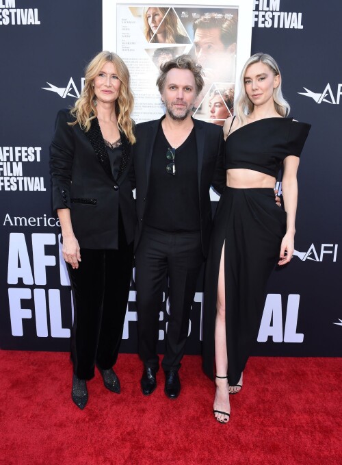 Laura Dern, Florian Zeller, Vanessa Kirby at the AFI Fest screening of "The Son" held at TCL Chinese Theatre on November 5, 2022 in Los Angeles, California. (Photo by Gilbert Flores/Variety via Getty Images)
