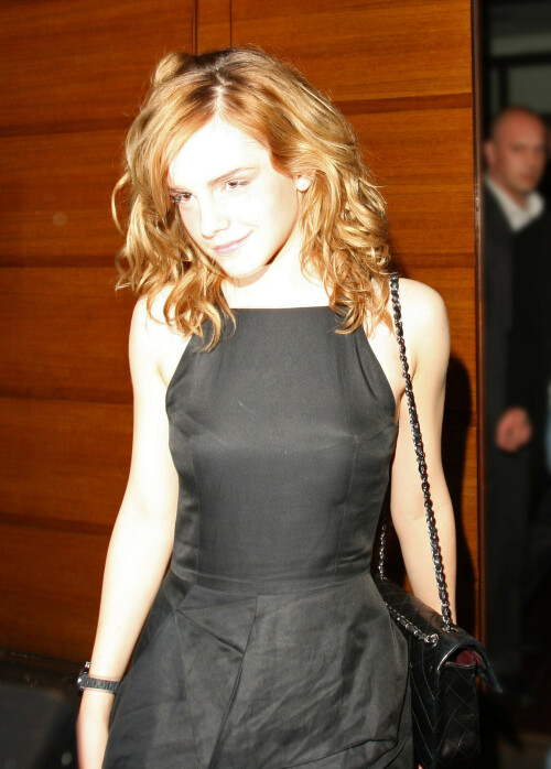 Emma Watson leaving her 18th birthday party held at Automat restaurantLondon, England - 19.04.08Credit: (Mandatory): WENN