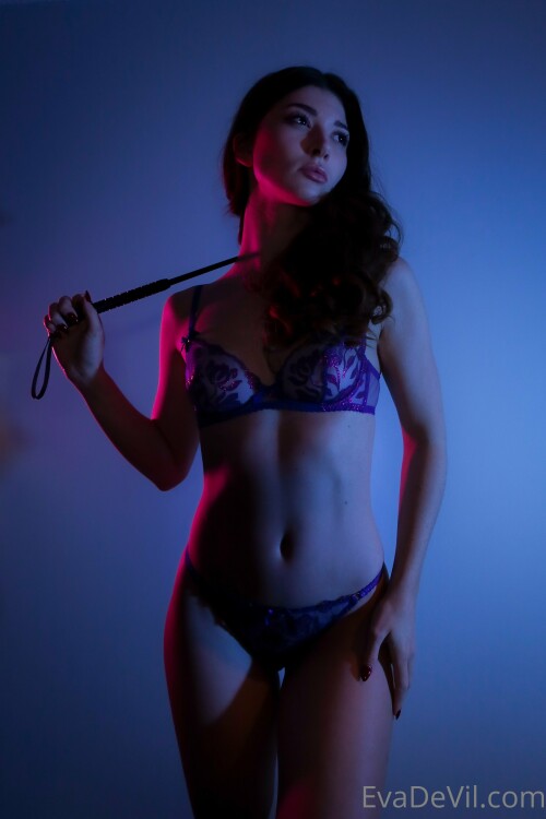 2022 02 20 I lead you into a violet hued room and tie your wrists together in soft leather restraint