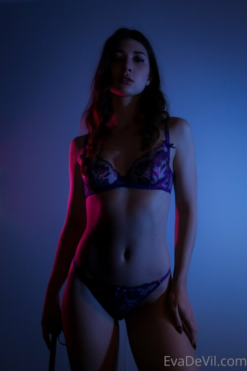 2022 02 20 I lead you into a violet hued room and tie your wrists together in soft leather restraint