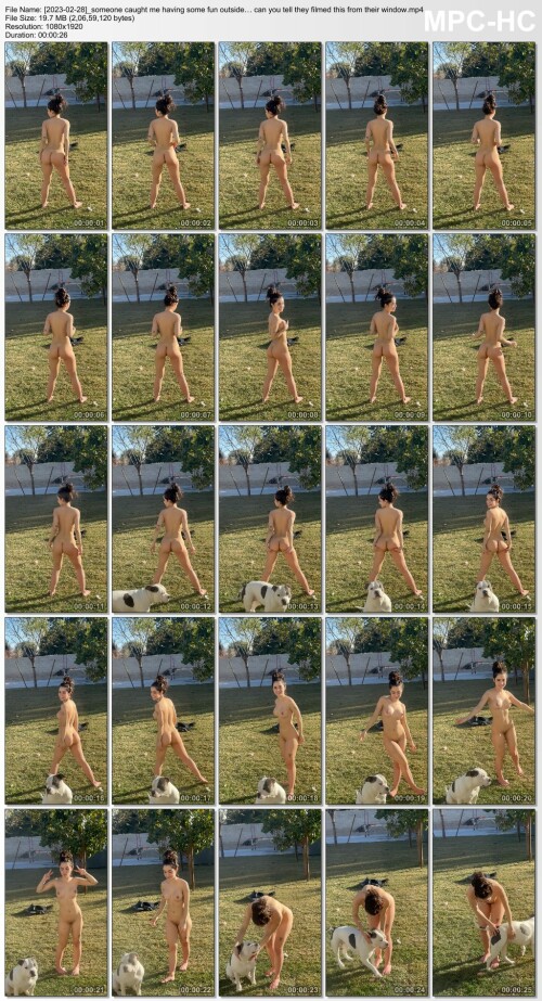 2023 02 28 someone caught me having some fun outside can you tell they filmed this from their window