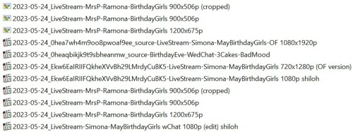 2023 05 24 LiveStream MrsP Ramona BirthdayGirls x 11