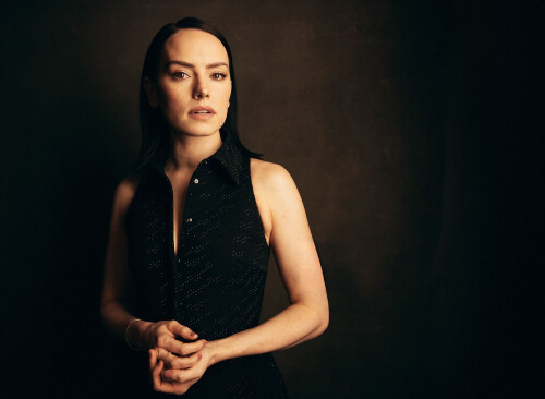 AUSTIN, TEXAS - MARCH 09: Daisy Ridley poses in the Getty Images Portrait Studio Presented by IMDb and IMDbPro at SXSW 2025 on March 09, 2025 in Austin, Texas. (Photo by Robby Klein/Getty Images for IMDb)