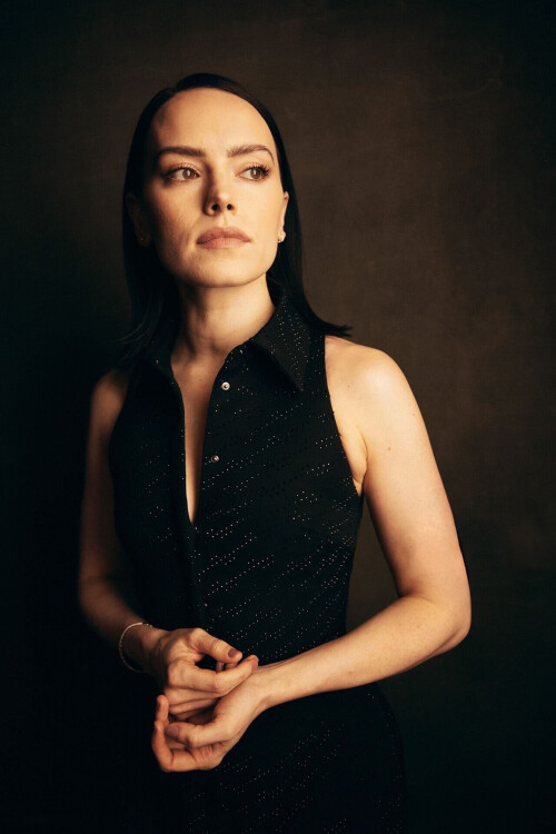 AUSTIN, TEXAS - MARCH 09: Daisy Ridley poses in the Getty Images Portrait Studio Presented by IMDb and IMDbPro at SXSW 2025 on March 09, 2025 in Austin, Texas. (Photo by Robby Klein/Getty Images for IMDb)