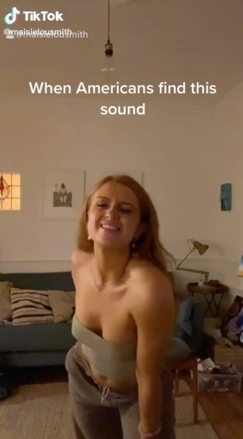2 Maisie Smith video in skimpy outfit