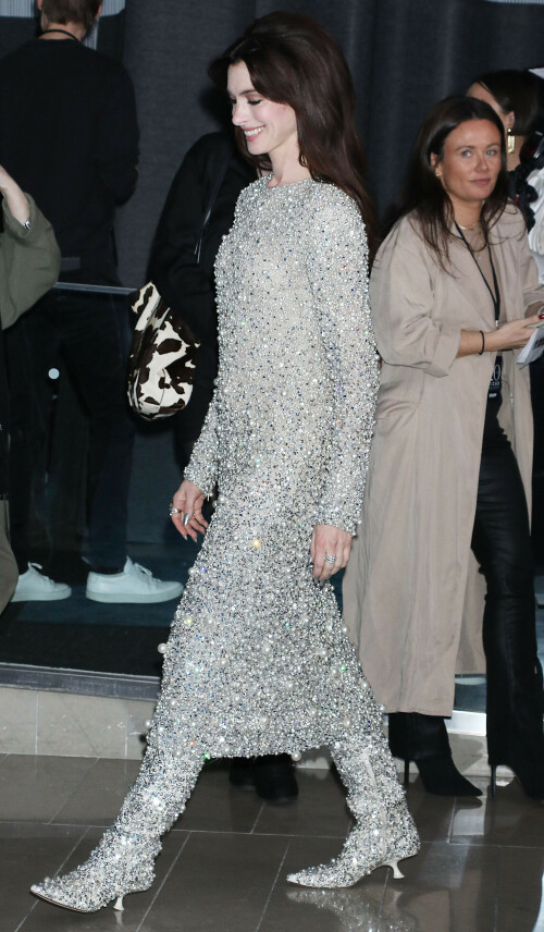 October 12,  2022 Anne Hathaway  attend  New York Film Festival60 present Focus Features premiere of Armageddon Time at Alice Tully Hall Lincoln Center  in New York October 12, 2022  Credit:Roger Wong/instarimages.com