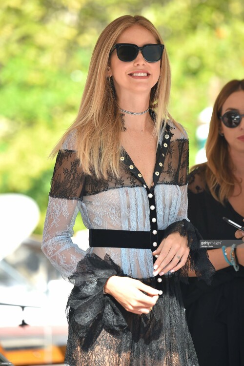 VENICE, ITALY - SEPTEMBER 03:  Chiara Ferragni is seen during the 73rd Venice Film Festival on September 3, 2016 in Venice, Italy.  (Photo by Jacopo Raule/GC Images)