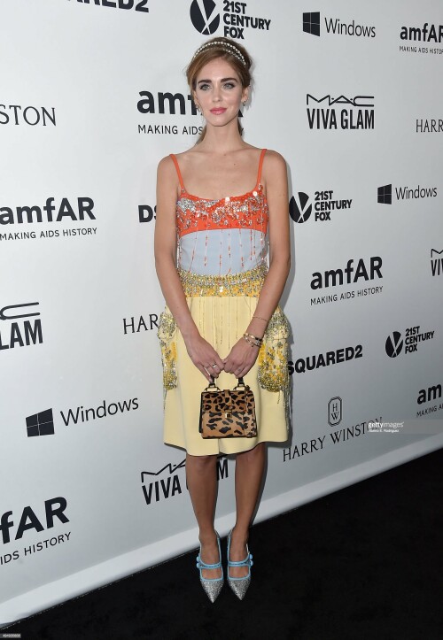 HOLLYWOOD, CA - OCTOBER 29:  Designer Chiara Ferragni attends amfAR's Inspiration Gala Los Angeles at Milk Studios on October 29, 2015 in Hollywood, California.  (Photo by Alberto E. Rodriguez/Getty Images)