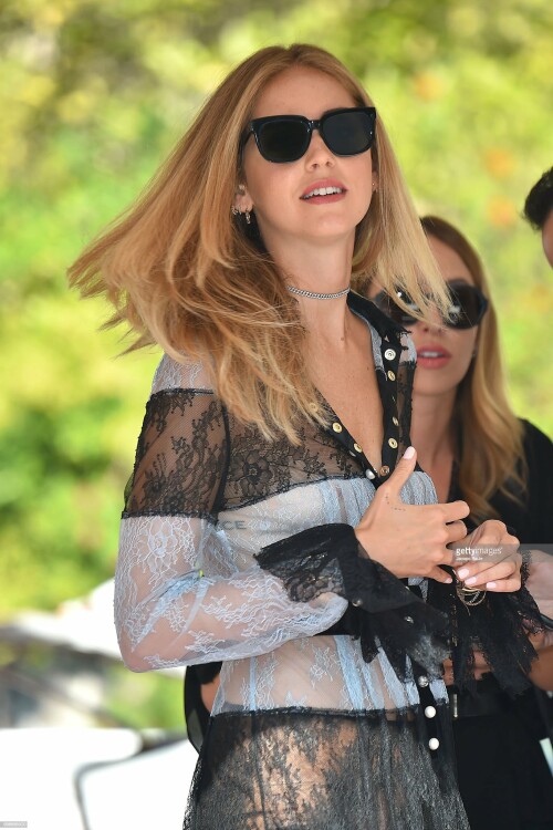 VENICE, ITALY - SEPTEMBER 03:  Chiara Ferragni is seen during the 73rd Venice Film Festival on September 3, 2016 in Venice, Italy.  (Photo by Jacopo Raule/GC Images)