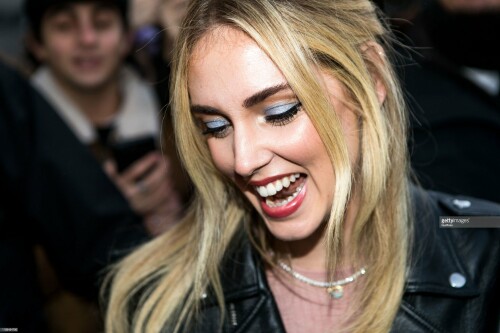 Chiara Ferragni arrives at Prada fashion show during the Milan Fashion Week 2020 in Milan, Italy, on January 12 2020 (Photo by Mairo Cinquetti/NurPhoto via Getty Images)