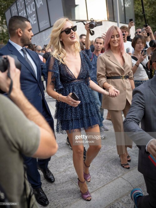MILAN, ITALY - SEPTEMBER 18: Chiara Ferragni is seen during the Milan Fashion Week Spring/Summer 2020 on September 18, 2019 in Milan, Italy. (Photo by Arnold Jerocki/GC Images)