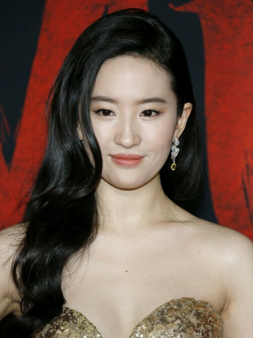 Yifei Liu at the World premiere of Disney's 'Mulan' held at the Dolby Theatre in Hollywood, USA on March 9, 2020. (Newscom TagID: ptsphotoshotthree921822.jpg) [Photo via Newscom]