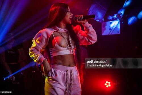 NEW YORK, NY - FEBRUARY 11:  Cardi B performs onstage during Ladyfags monthly party 'Holy Mountain' at Slake on February 11, 2017 in New York City.  (Photo by Santiago Felipe/Getty Images)