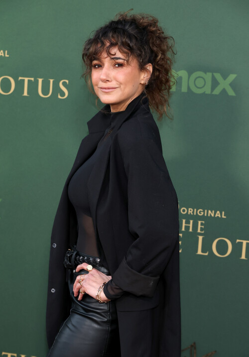 Mandatory Credit: Photo by John Salangsang/Shutterstock (15143554o)Emmanuelle Chriqui'The White Lotus' Season 3 premiere, Los Angeles, California, USA - 10 Feb 2025