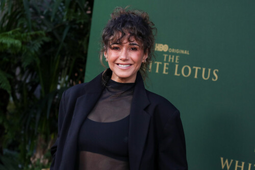 Mandatory Credit: Photo by Matt Baron/BEI/Shutterstock (15143555f)Emmanuelle Chriqui'The White Lotus' Season 3 premiere, Los Angeles, California, USA - 10 Feb 2025