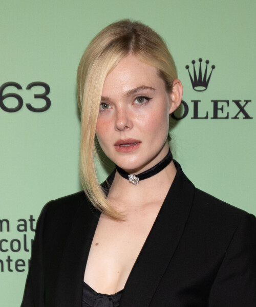 Elle Fanning attends the premiere of "Sentimental Value" at Alice Tully Hall during the 63rd New York Film Festival on Tuesday, Sept. 30, 2025, in New York. (Photo by CJ Rivera/Invision/AP)