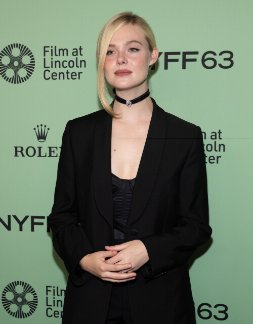Elle Fanning attends the premiere of "Sentimental Value" at Alice Tully Hall during the 63rd New York Film Festival on Tuesday, Sept. 30, 2025, in New York. (Photo by CJ Rivera/Invision/AP)