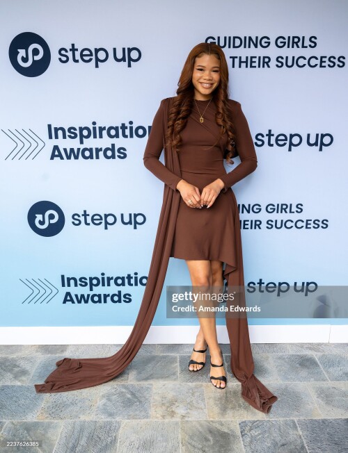 LOS ANGELES, CALIFORNIA - SEPTEMBER 26: Actress Storm Reid attends Step Up's 2025 Inspiration Awards at the Skirball Cultural Center on September 26, 2025 in Los Angeles, California. (Photo by Amanda Edwards/Getty Images)