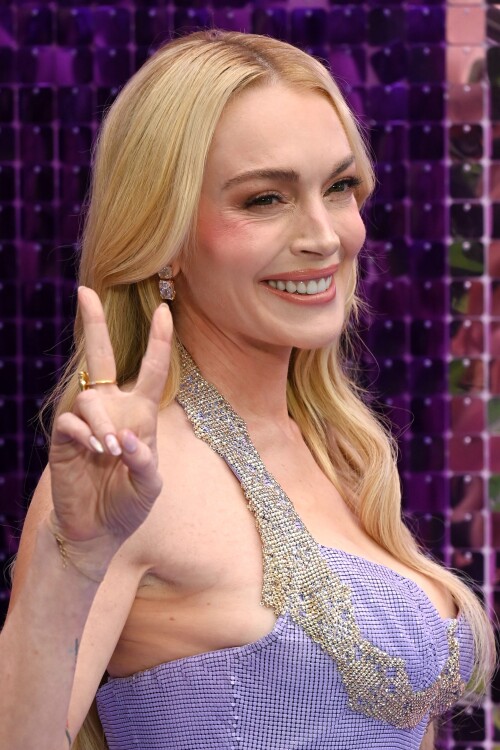 Mandatory Credit: Photo by David Fisher/Shutterstock (15417772dv)Lindsay Lohan'Freakier Friday' film premiere, ODEON Luxe Leicester Square, London, UK - 31 Jul 2025