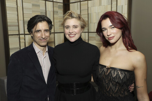 'Barbie' Cast Celebrate Gotham Global Icon And Creator Tribute Award In New York ** STORY AVAILABLE, CONTACT SUPPLIER** Featuring: Noah Baumbach, Greta Gerwig, Dua Lipa Where: New York, New York, United States When: 28 Nov 2023 Credit: Marion Curtis/StarPix for Warner Bros./startraksphoto.com  (Cover Images via AP Images)