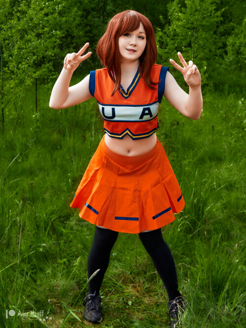 Aki Puff Cheerleader Uraraka 12