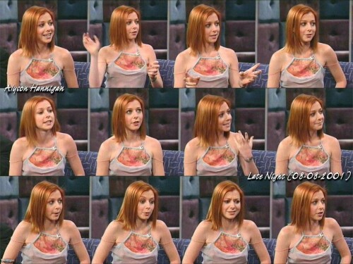 Alyson Hannigan willow late night 2001 08 08