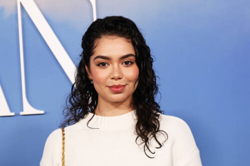 LOS ANGELES, CALIFORNIA - NOVEMBER 01: Auli'i Cravalho arrives at the Los Angeles Premiere Of "My Policeman" at Regency Bruin Theatre on November 01, 2022 in Los Angeles, California. (Photo by Amy Sussman/WireImage,)