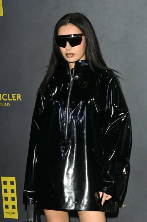 LONDON, ENGLAND - FEBRUARY 20: Charli XCX attends the Moncler Genius presentation during London Fashion Week February 2023 on February 20, 2023 in London, England. (Photo by Stuart C. Wilson/Getty Images)
