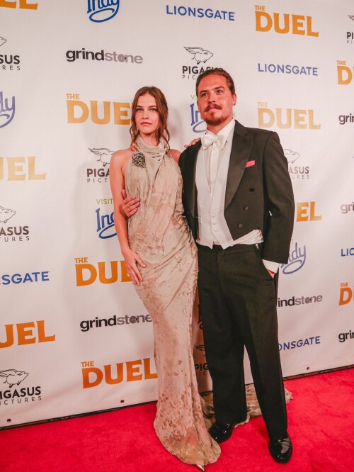 Barbara Palvin at The Duel premiere at the Hilbert Circle Theatre in Indianapolis 07 28 2024 12 8322