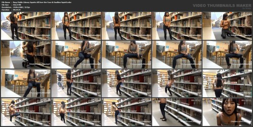 Busy Public Library Squirts All Over Her Face Swallow Squirt.mkv