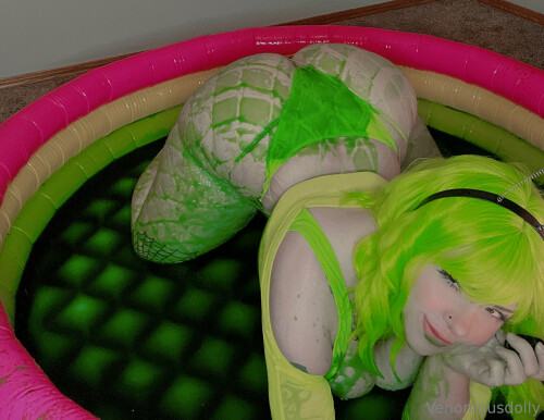 Covered in slime