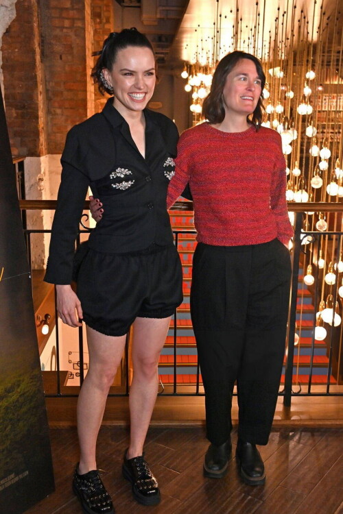 Daisy Ridley attends a screening of Sometimes I Think About Dying at Picturehouse Central in London 