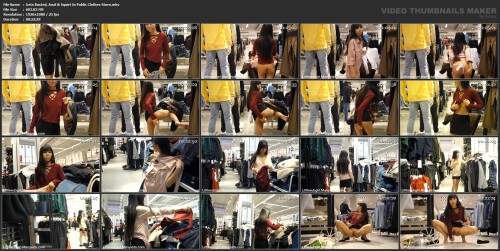 Gets Busted Anal Squirt In Public Clothes Store.mkv