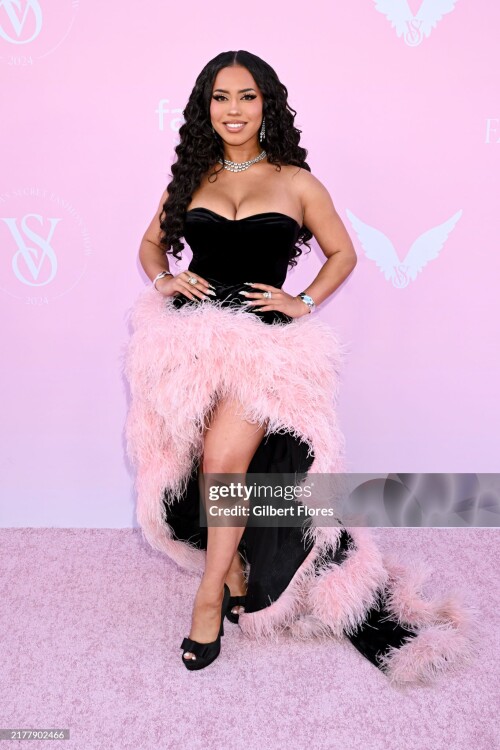 Asia Monet at the Victoria's Secret Fashion Show held at the Brooklyn Navy Yard on October 15, 2024 in New York, New York. (Photo by Gilbert Flores/Variety via Getty Images)