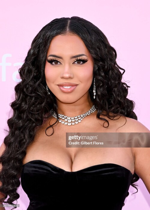 Asia Monet at the Victoria's Secret Fashion Show held at the Brooklyn Navy Yard on October 15, 2024 in New York, New York. (Photo by Gilbert Flores/Variety via Getty Images)