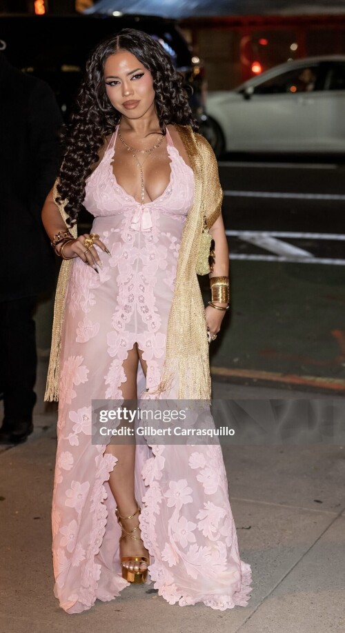 NEW YORK, NEW YORK - OCTOBER 15: Asia Monet Ray is seen arriving to the Victoria's Secret Fashion Show 2024 After Party at Crane Club Restaurant on October 15, 2024 in New York City. (Photo by Gilbert Carrasquillo/GC Images)