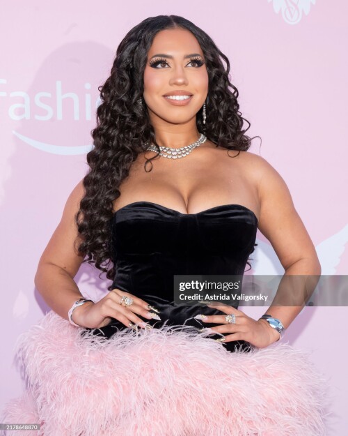 BROOKLYN, NEW YORK - OCTOBER 15: Asia Monet Ray attends the Victoria's Secret Fashion Show 2024 at Duggal Greenhouse on October 15, 2024 in Brooklyn, New York. (Photo by Astrida Valigorsky/WireImage)